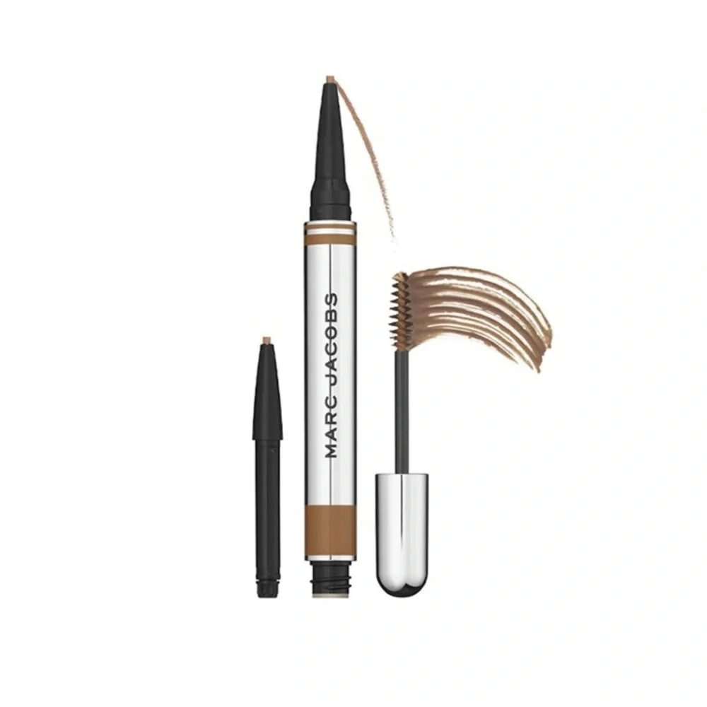 ‼️NWT‼️Marc Jacobs Brow Wow Duo Brow Powder Pencil and Tinted Gel 04 Light Brown - Picture 2 of 4
